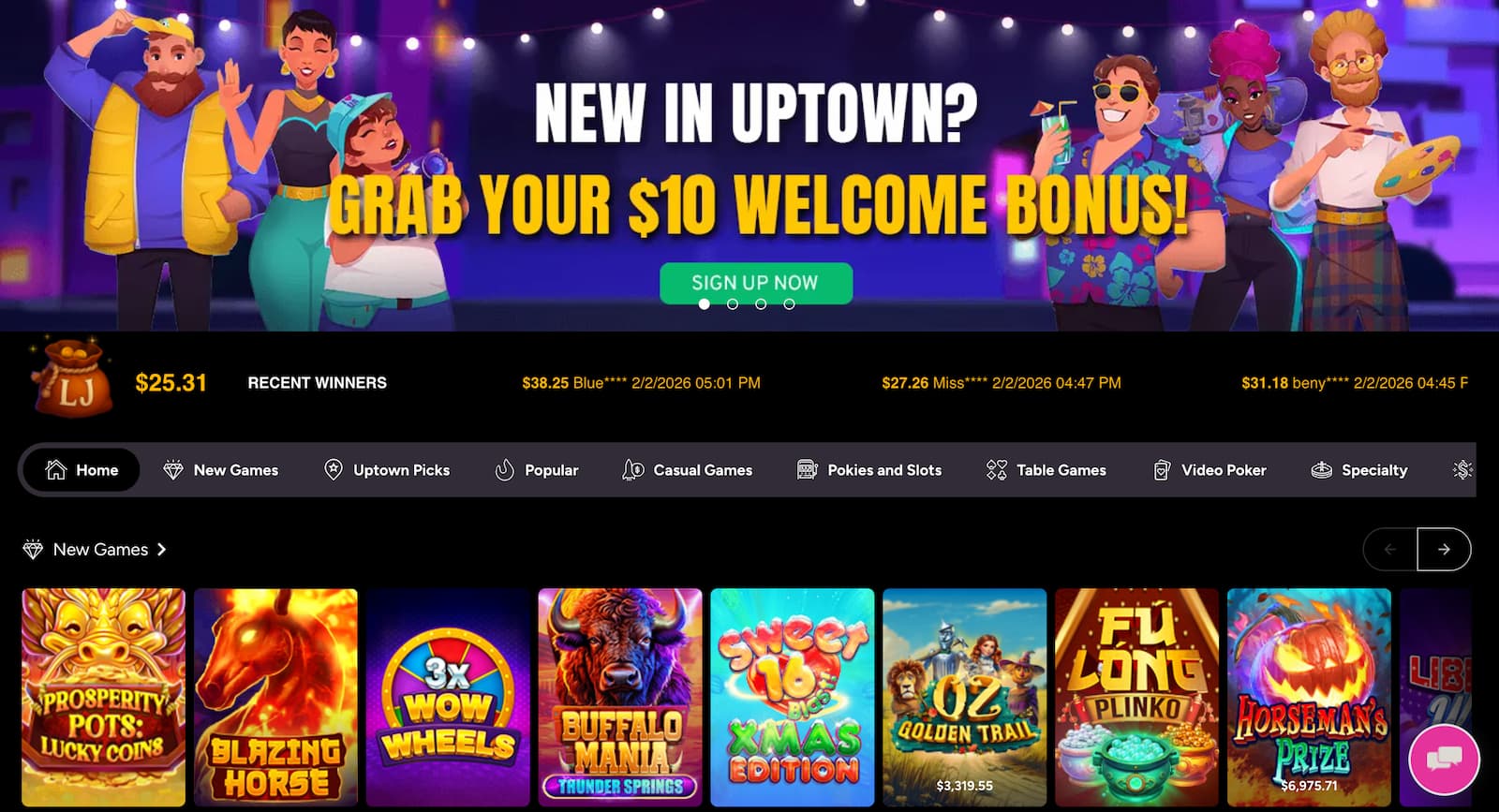 Uptown Pokies Casino